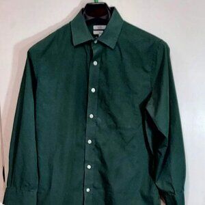 Croft & Barrow Dark Hunter Green, Classic Fit, Long Sleeve Sz 16 32/33 Handsome